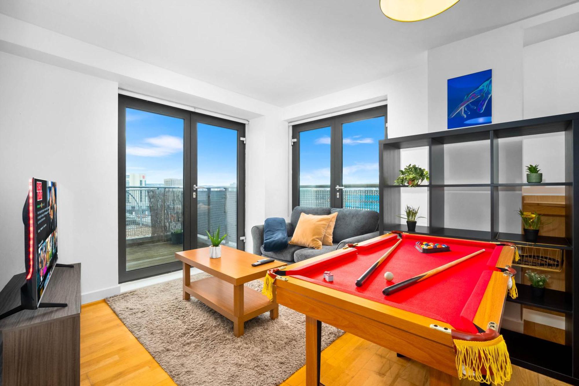 Central Flat Pool Table Balcony 셰필드 외부 사진